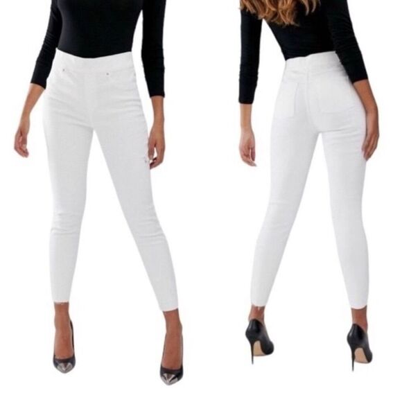 SPANX White Ankle Skinny Jeans Size S/P - Picture 1 of 14